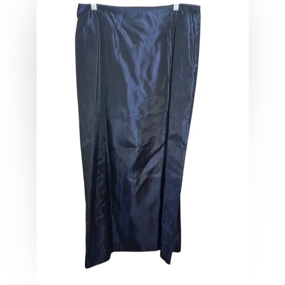 Adrianna Papell Evening Navy/Black Long Formal Zip Back Skirt Size 16 Wedding - Picture 1 of 4